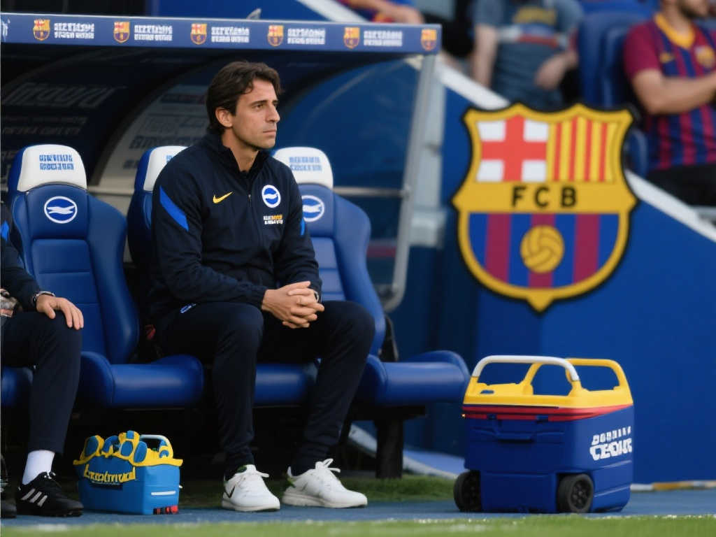 布莱顿粉丝心慌慌！哈维下课，巴萨瞄准德泽尔比接任主教练